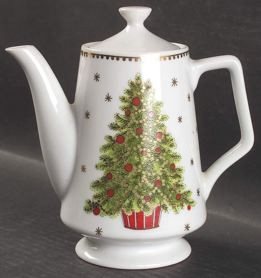 Christmas Tree (Smooth) Mini Coffee Pot & Lid by George Good-1