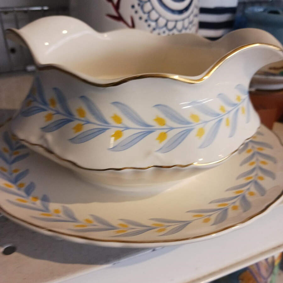 Apollo Gravy Boat with Attached Underplate by WS George-1