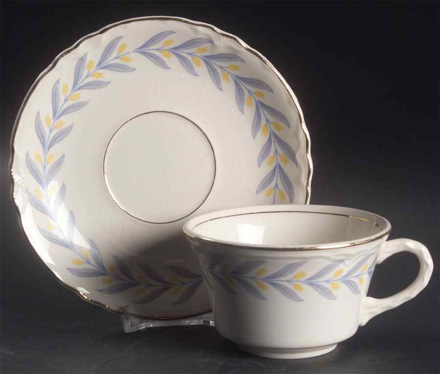 Apollo Flat Cup & Saucer Set by WS George-1
