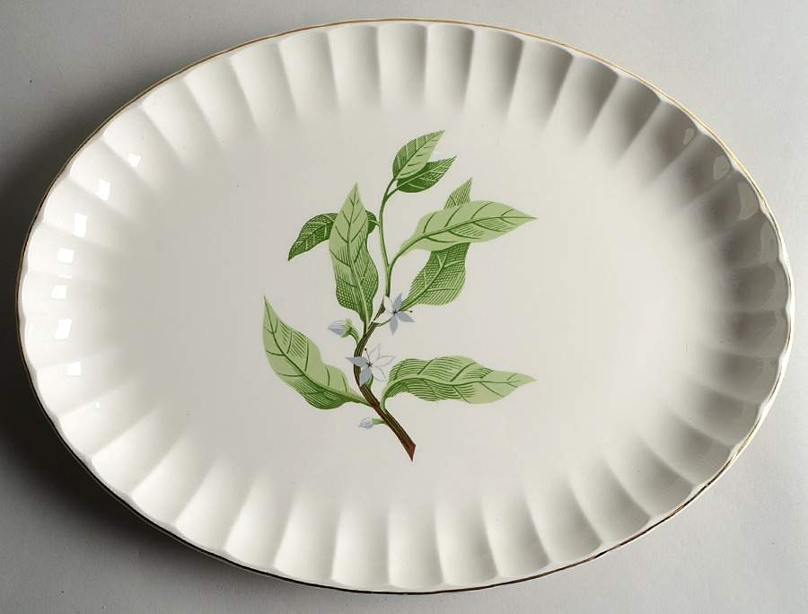 B8760 16" Oval Serving Platter by WS George-1