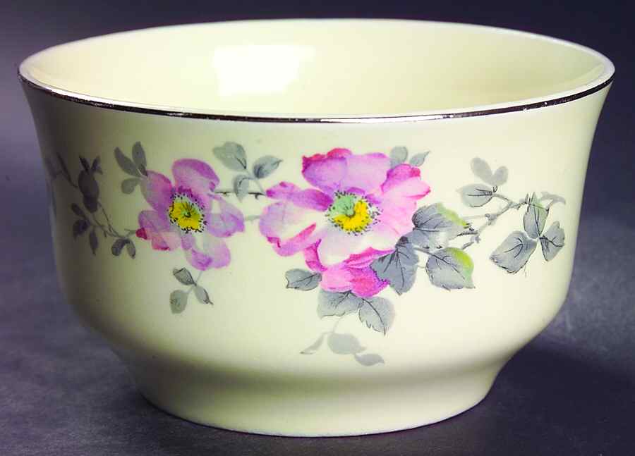 Blossoms Cranberry Bowl by WS George-1