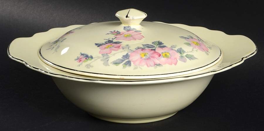 Blossoms Round Covered Vegetable by WS George-1
