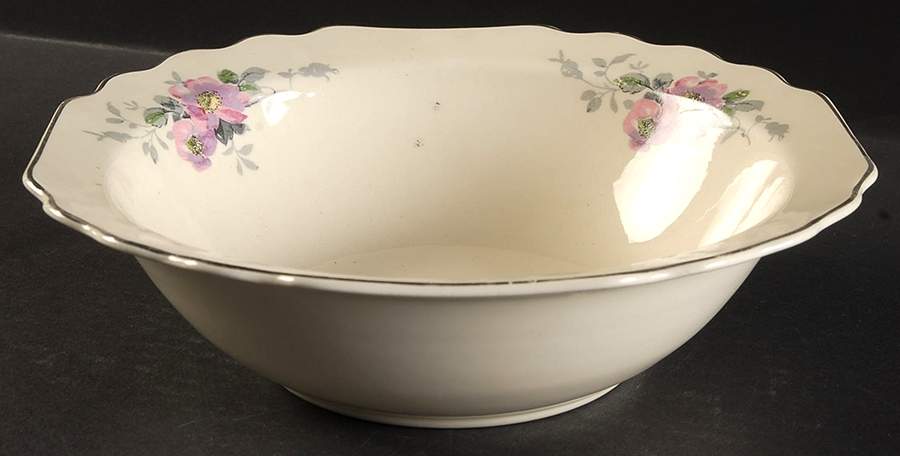 Blossoms 8" Round Vegetable Bowl by WS George-1