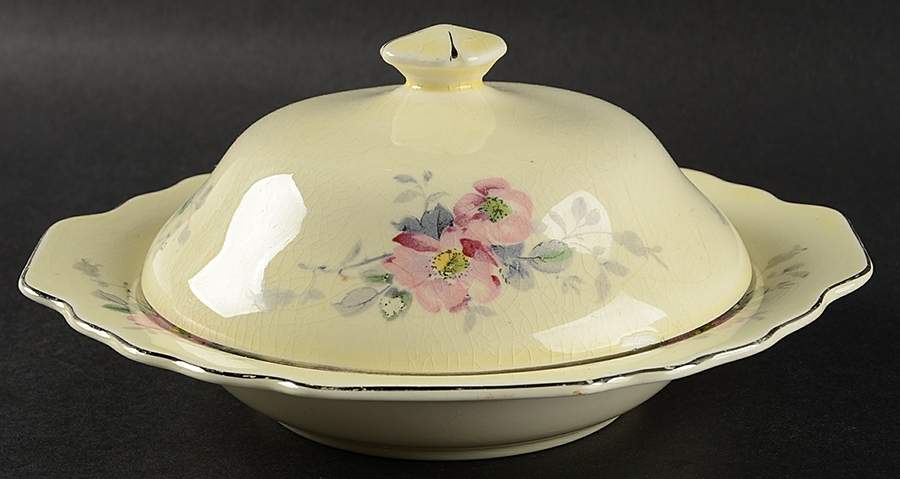 Blossoms Round Covered Butter by WS George-1