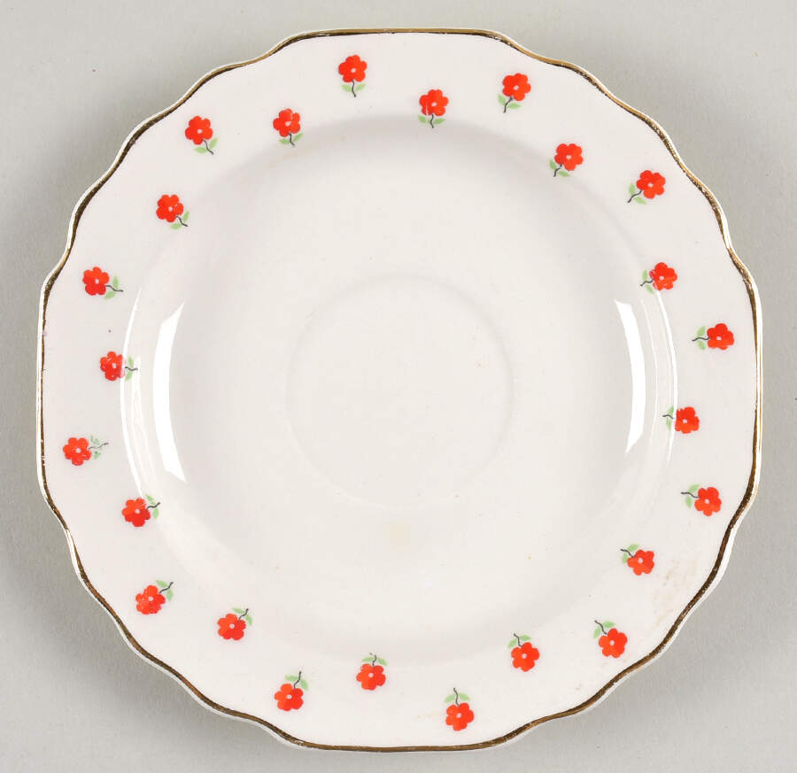 Blushing Rose Dalrymple (Lido) Saucer by WS George-1