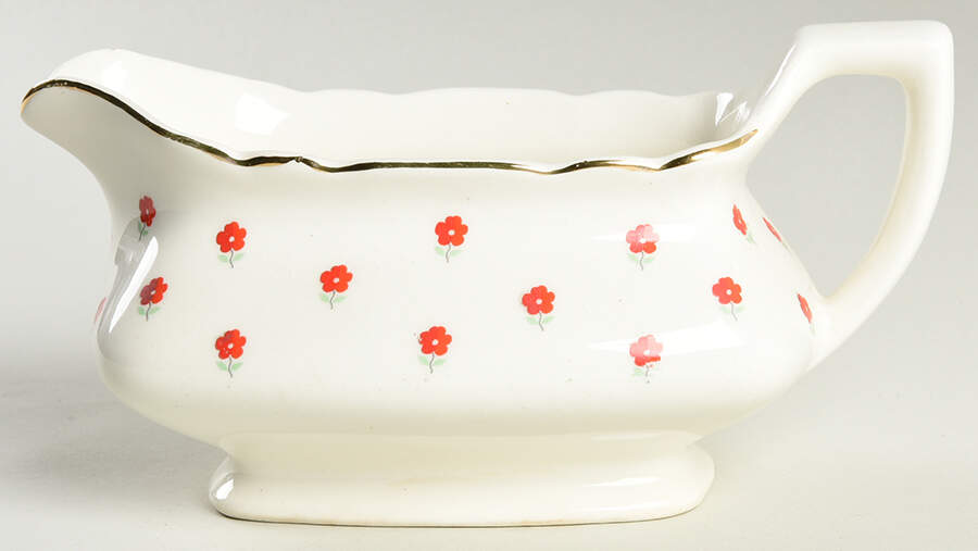 Blushing Rose Dalrymple (Lido) Gravy Boat by WS George-1