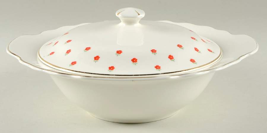Blushing Rose Dalrymple (Lido) Round Covered Vegetable by WS George-1