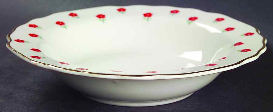 Blushing Rose Dalrymple (Lido) Rim Fruit/Dessert (Sauce) Bowl by WS George-1