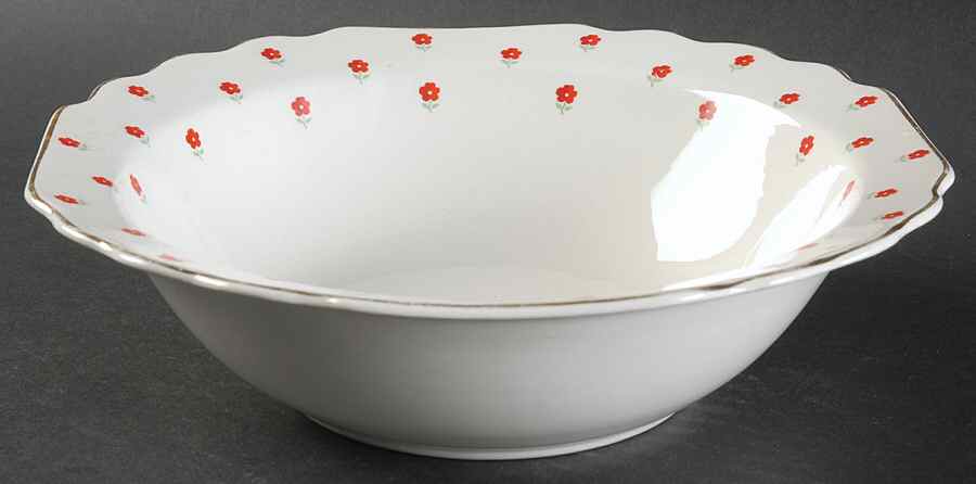 Blushing Rose Dalrymple (Lido) 8" Round Vegetable Bowl by WS George-1