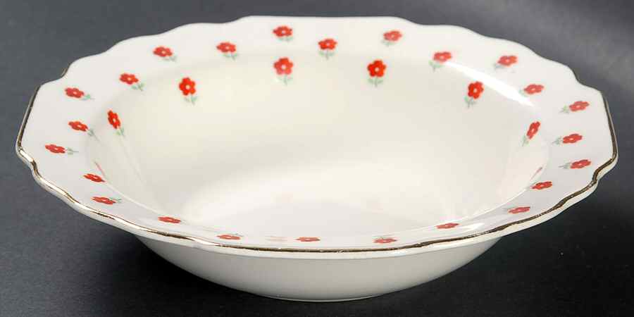 Blushing Rose Dalrymple (Lido) Rim Cereal Bowl by WS George-1