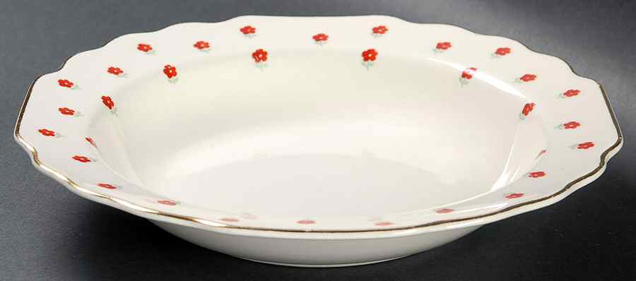 Blushing Rose Dalrymple (Lido) Rim Soup Bowl by WS George-1