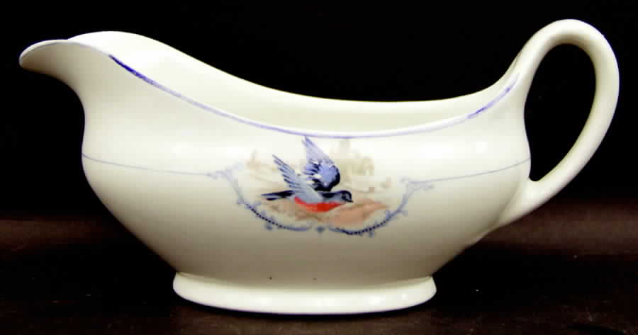 Bluebird Gravy Boat by WS George-1