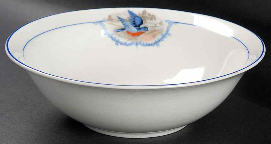 Bluebird 7" Round Vegetable Bowl by WS George-1