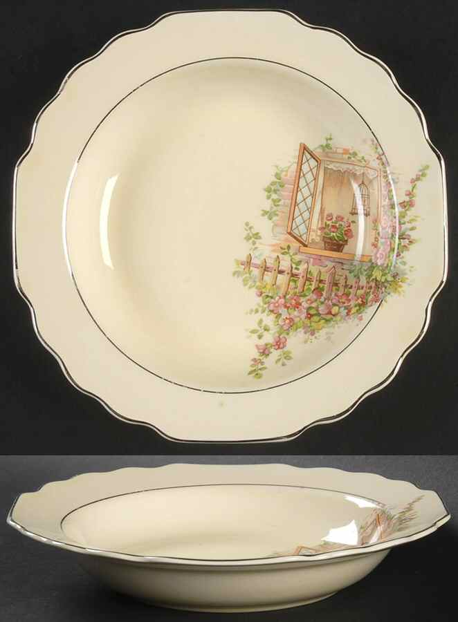 Breakfast Nook Rim Soup Bowl by WS George-1