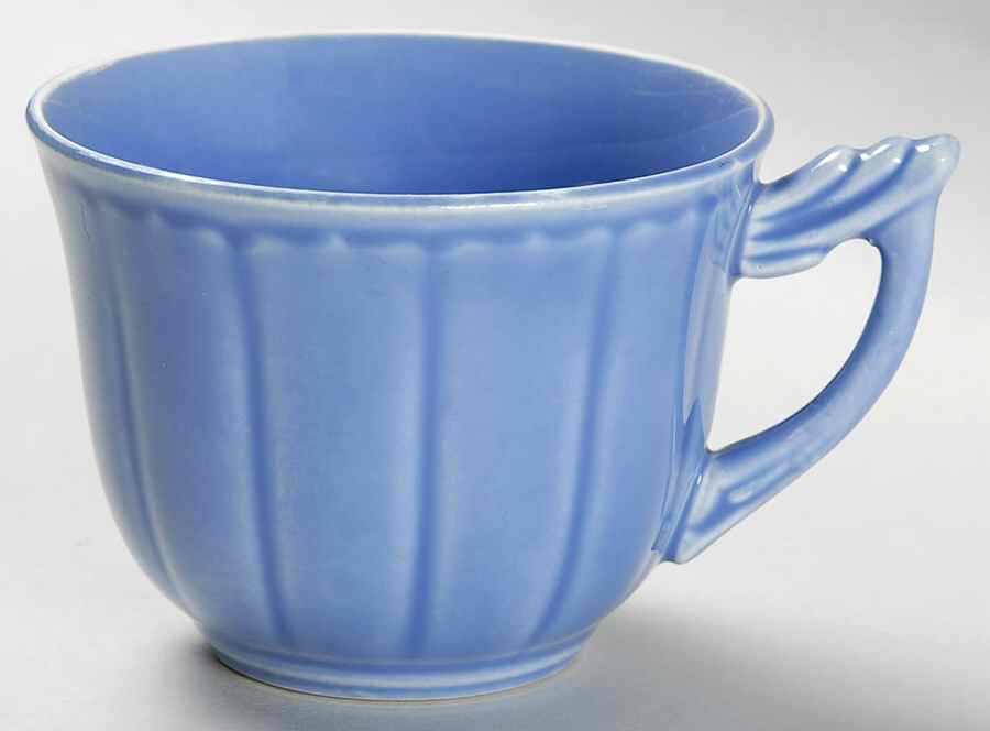 Elmhurst Blue Flat Cup by WS George-1