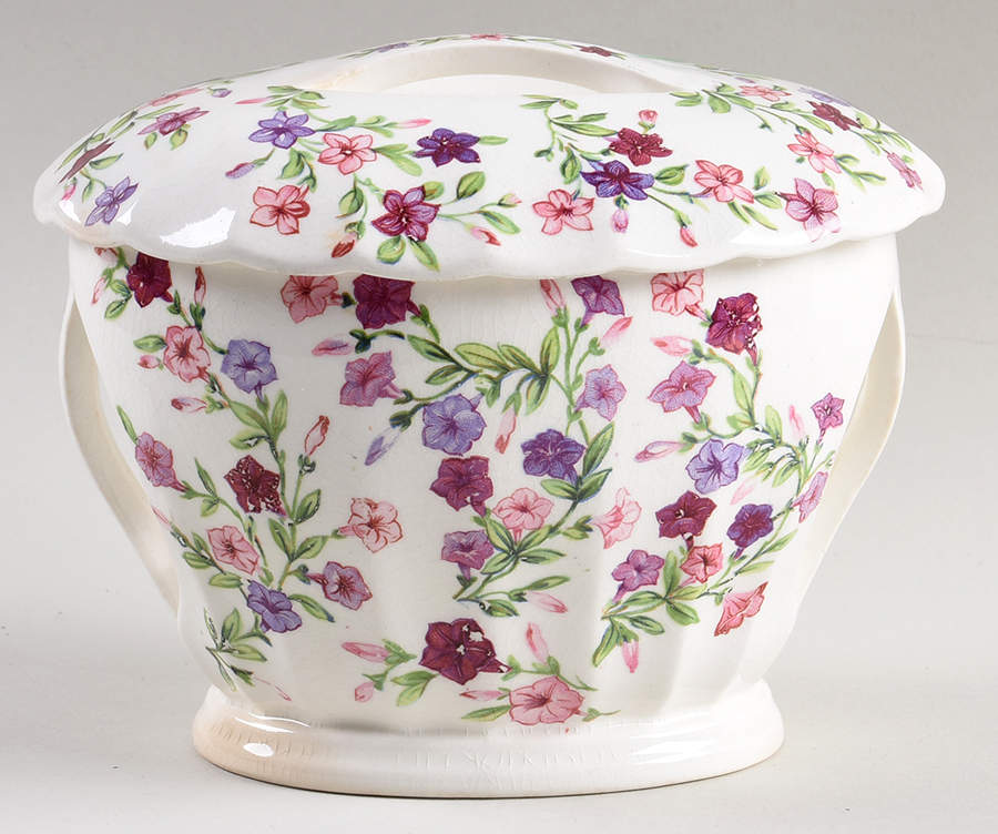 Fiesta Sugar Bowl & Lid by WS George-1