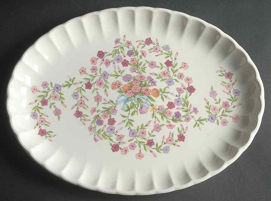 Fiesta 13" Oval Serving Platter by WS George-1