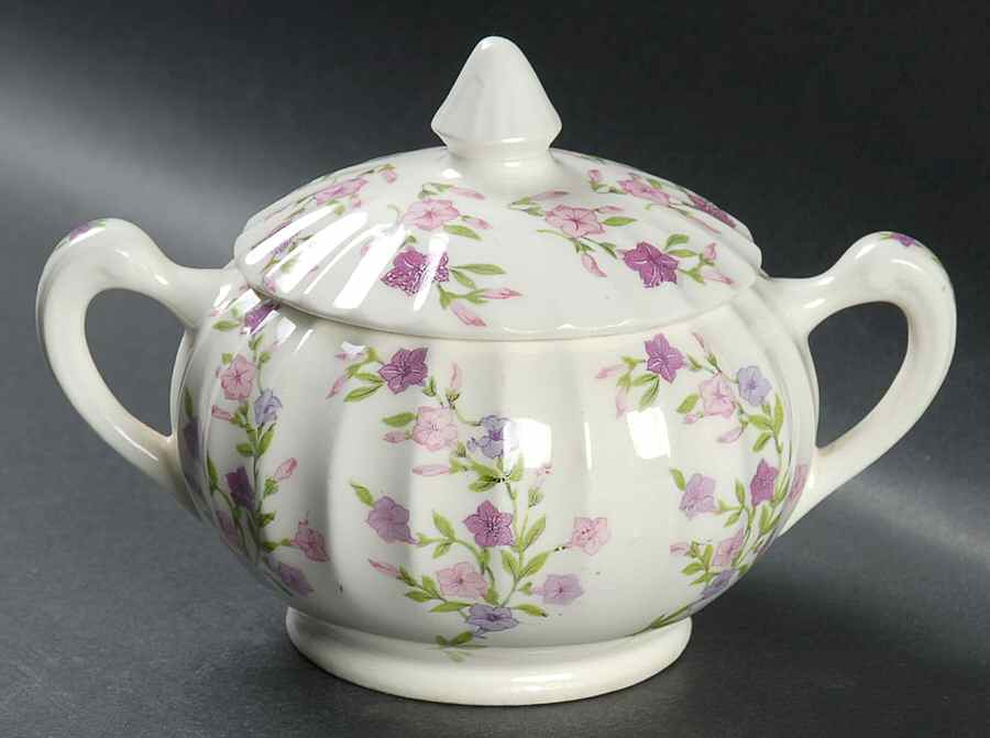 Fiesta Sugar Bowl & Lid by WS George-1