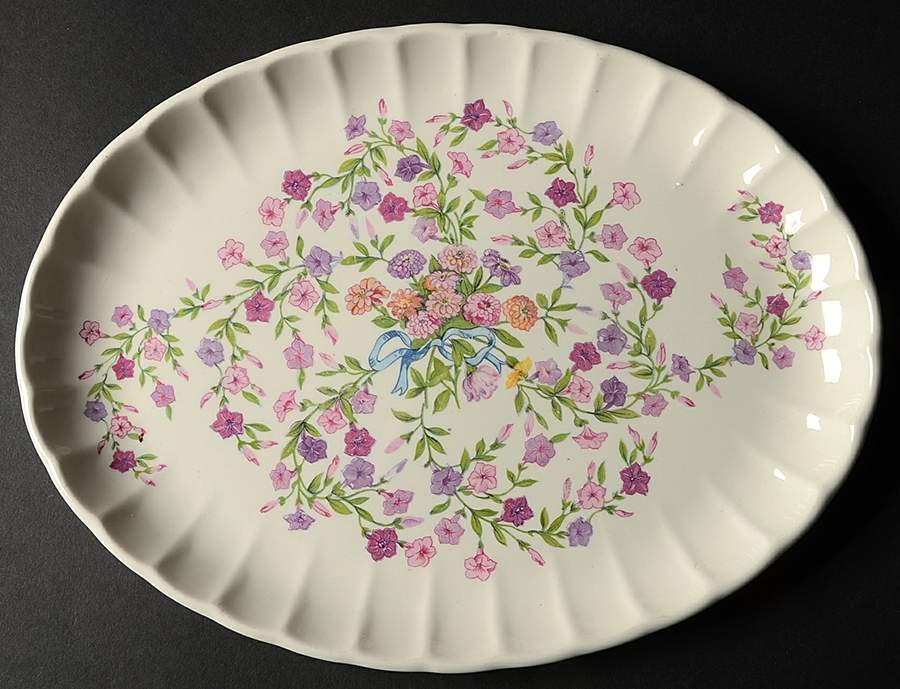 Fiesta 11" Oval Serving Platter by WS George-1