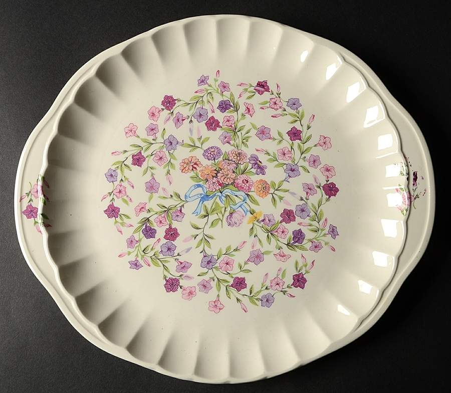 Fiesta Handled Cake Plate by WS George-1