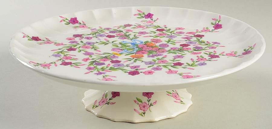 Fiesta 10" Diameter Pedestal Cake Stand by WS George-1