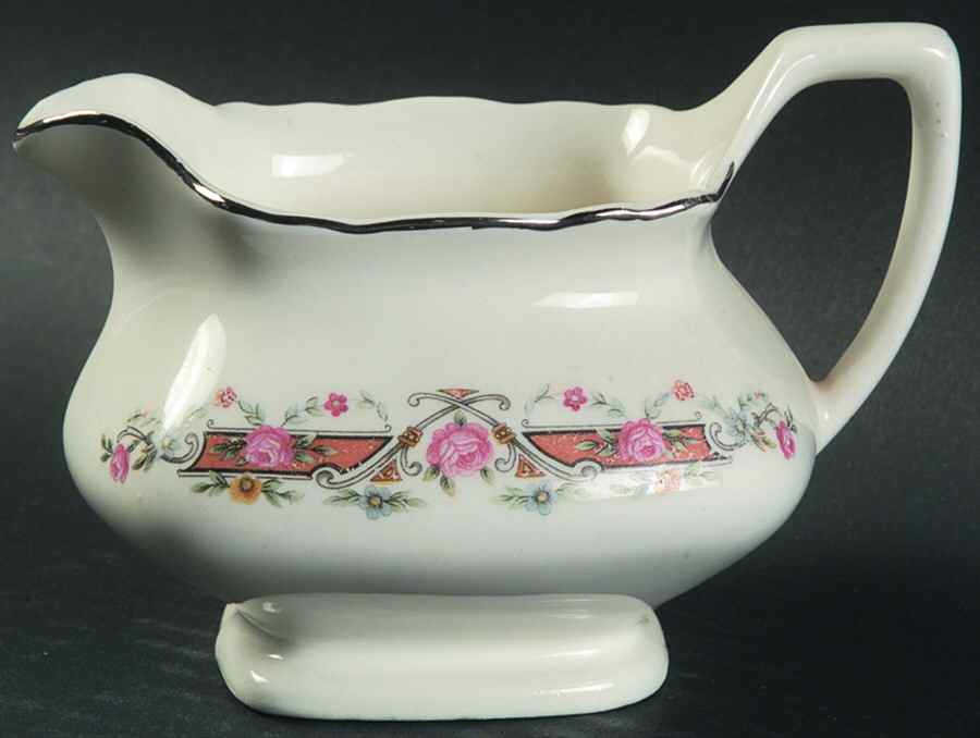 Flower Rim Creamer by WS George-1