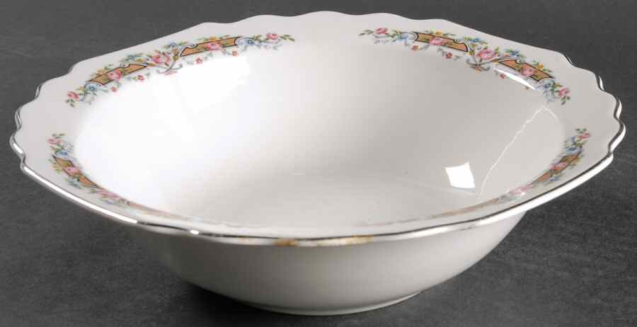 Flower Rim 9" Round Vegetable Bowl by WS George-1
