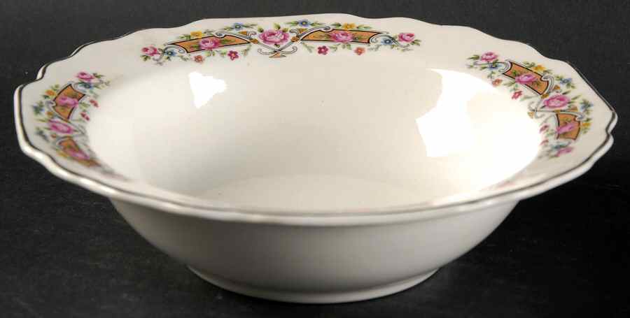 Flower Rim Rim Cereal Bowl by WS George-1