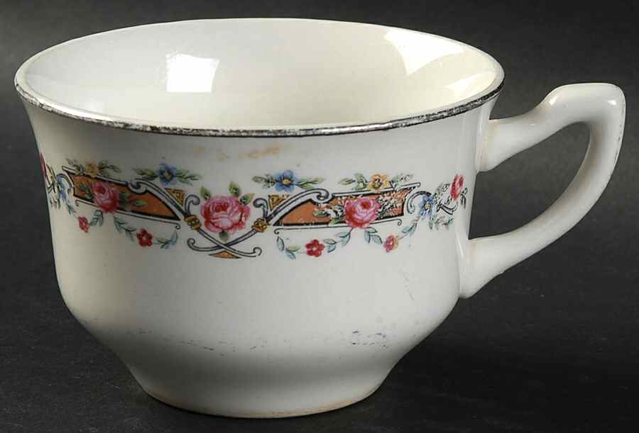 Flower Rim Flat Cup by WS George-1