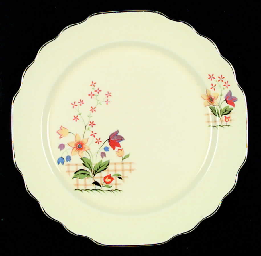 Gaylea (Lido, Canarytone) Dinner Plate by WS George-1
