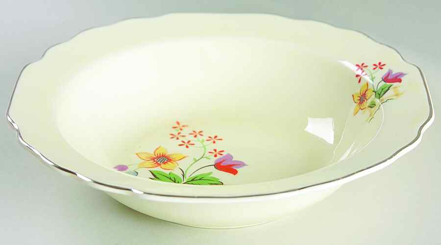 Gaylea (Lido, Canarytone) Rim Cereal Bowl by WS George-1