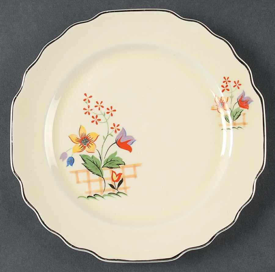 Gaylea (Lido, Canarytone) Bread & Butter Plate by WS George-1
