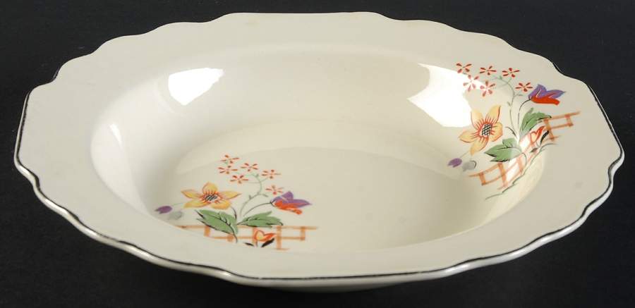 Gaylea (Lido, Canarytone) Rim Soup Bowl by WS George-1