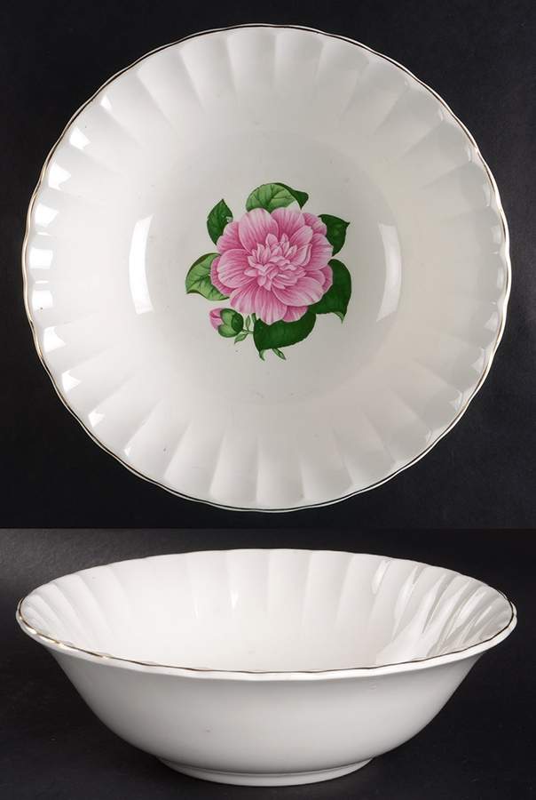 Camellia 9" Round Vegetable Bowl by WS George-1
