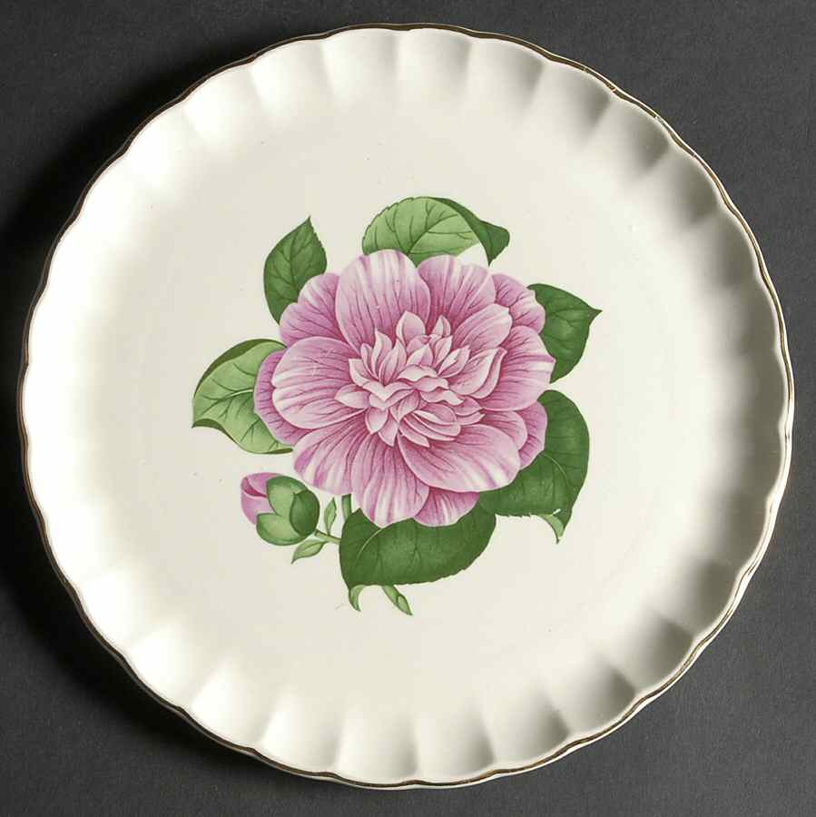 Camellia Luncheon Plate by WS George-1