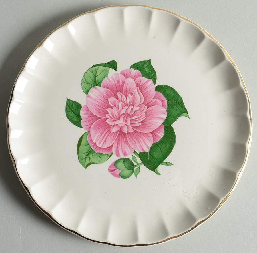 Camellia Salad Plate by WS George-1