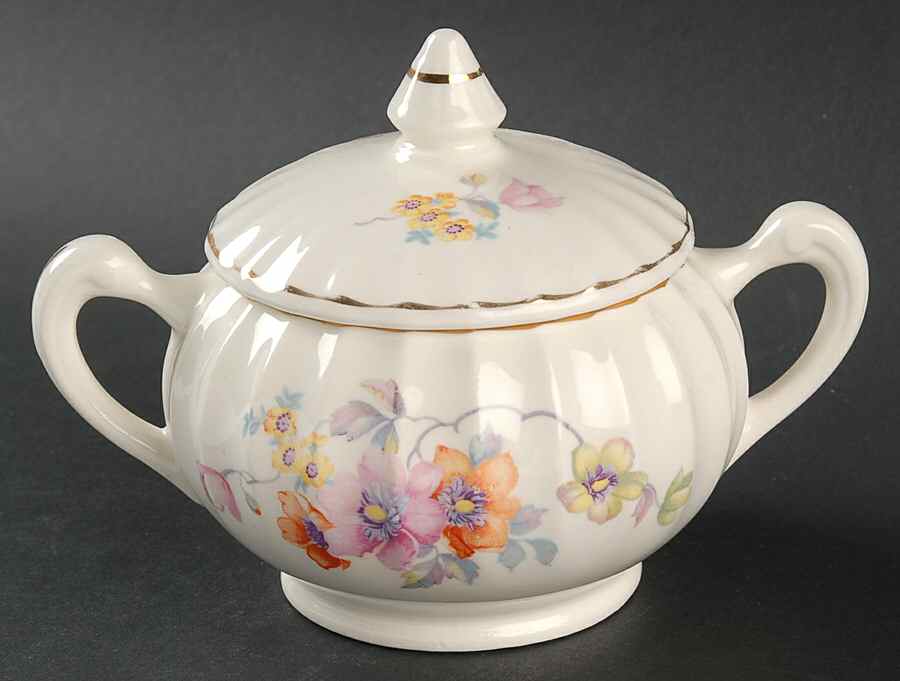 GEO102 Sugar Bowl & Lid by WS George-1