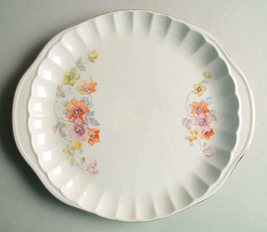 GEO102 12" Oval Serving Platter by WS George-1