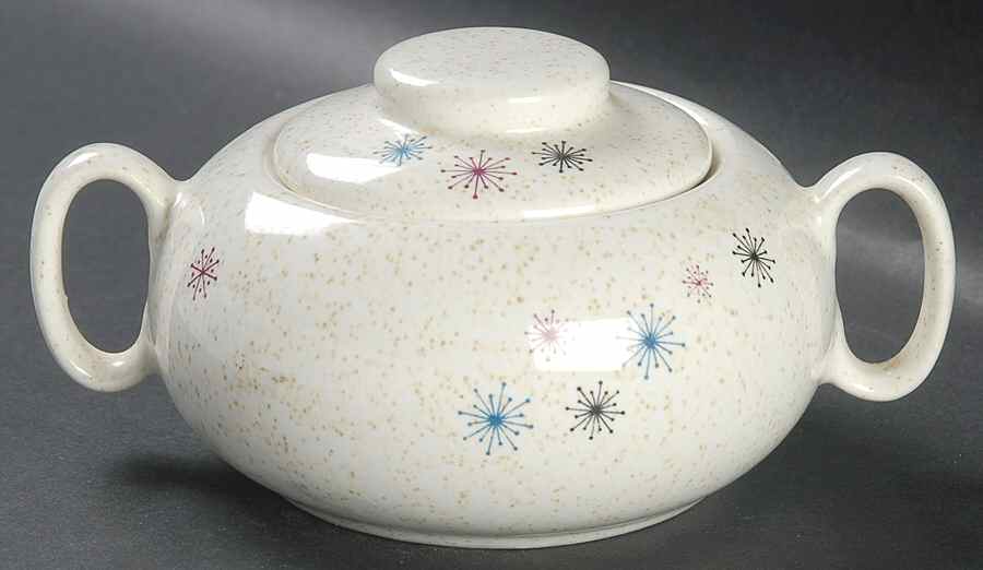 Celeste Sugar Bowl & Lid by WS George-1