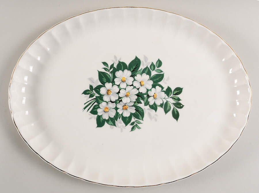 GEO14 15" Oval Serving Platter by WS George-1