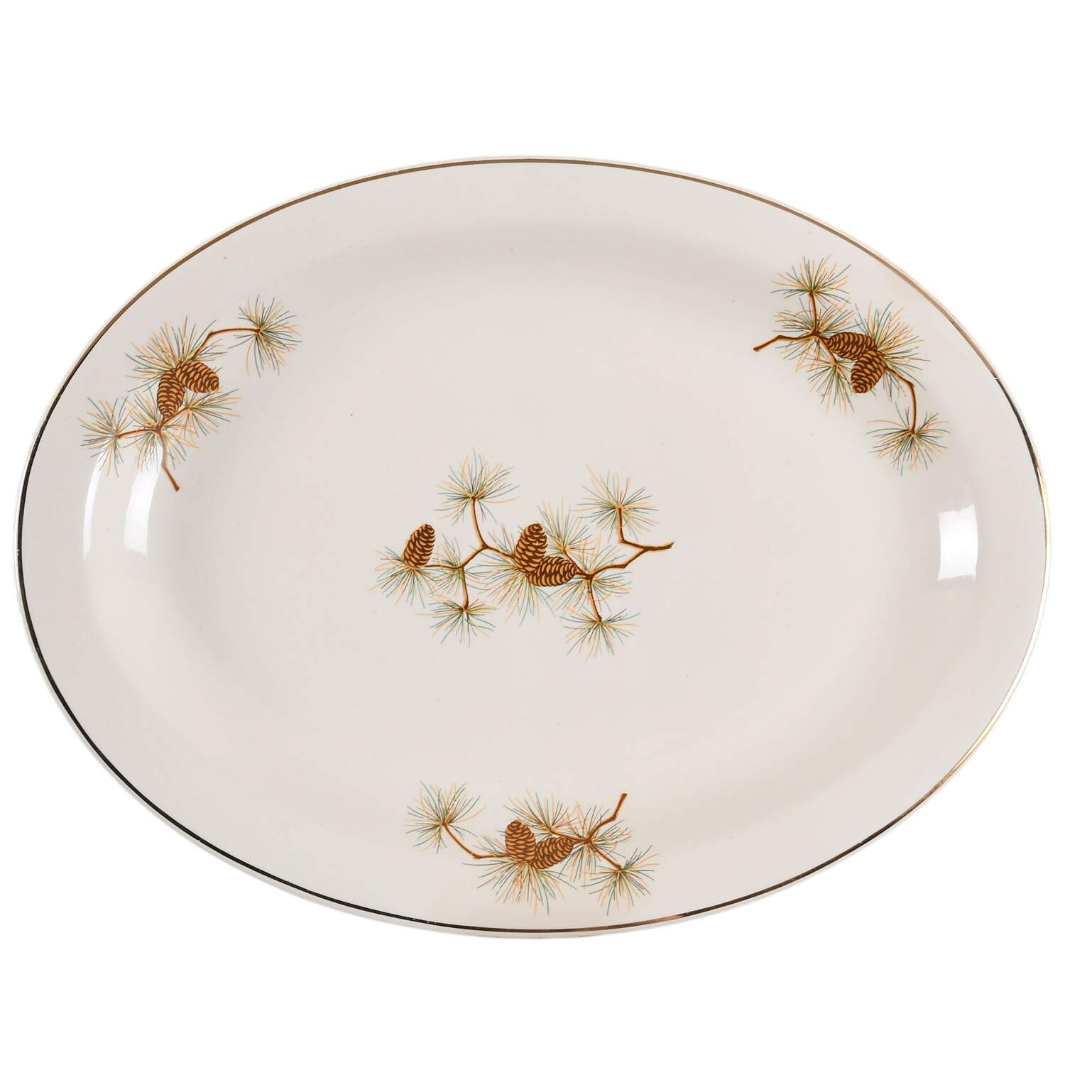 GEO16 11" Oval Serving Platter by WS George-1