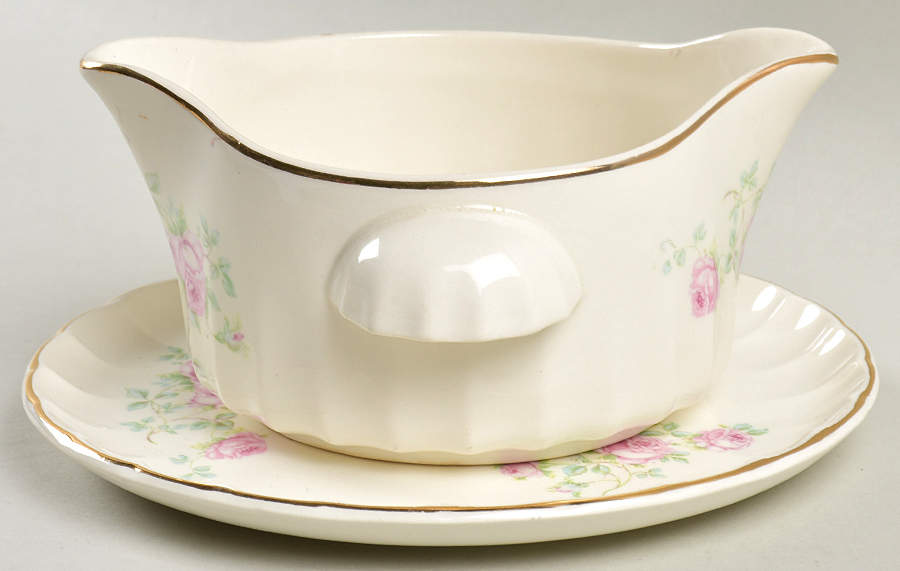 B8949-4 Gravy Boat & Underplate by WS George-1