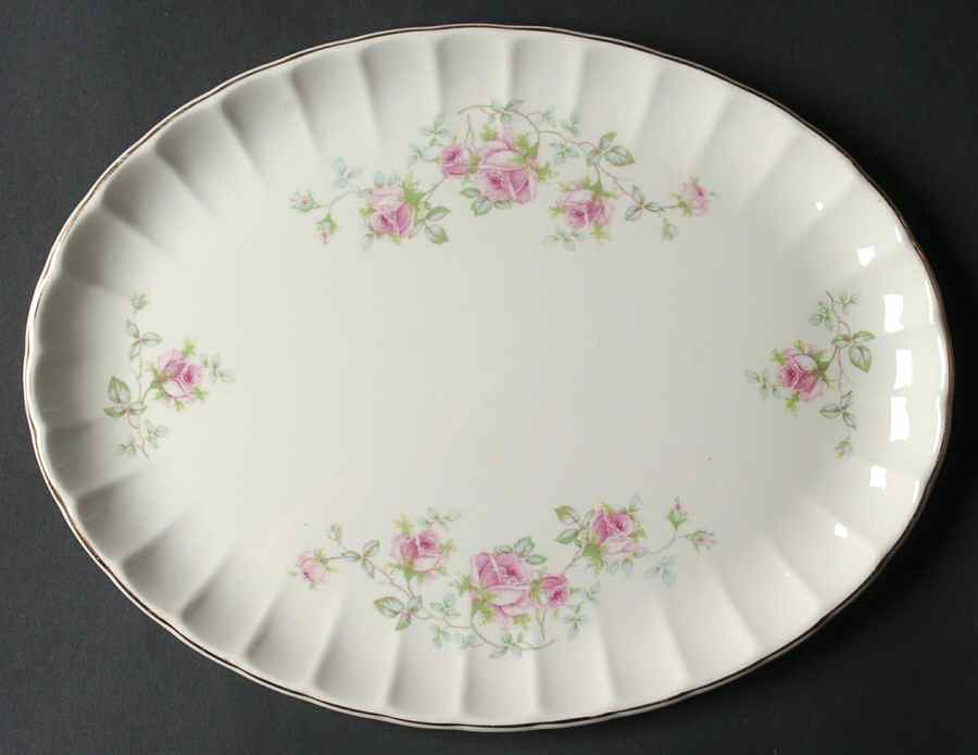 B8949-4 11" Oval Serving Platter by WS George-1