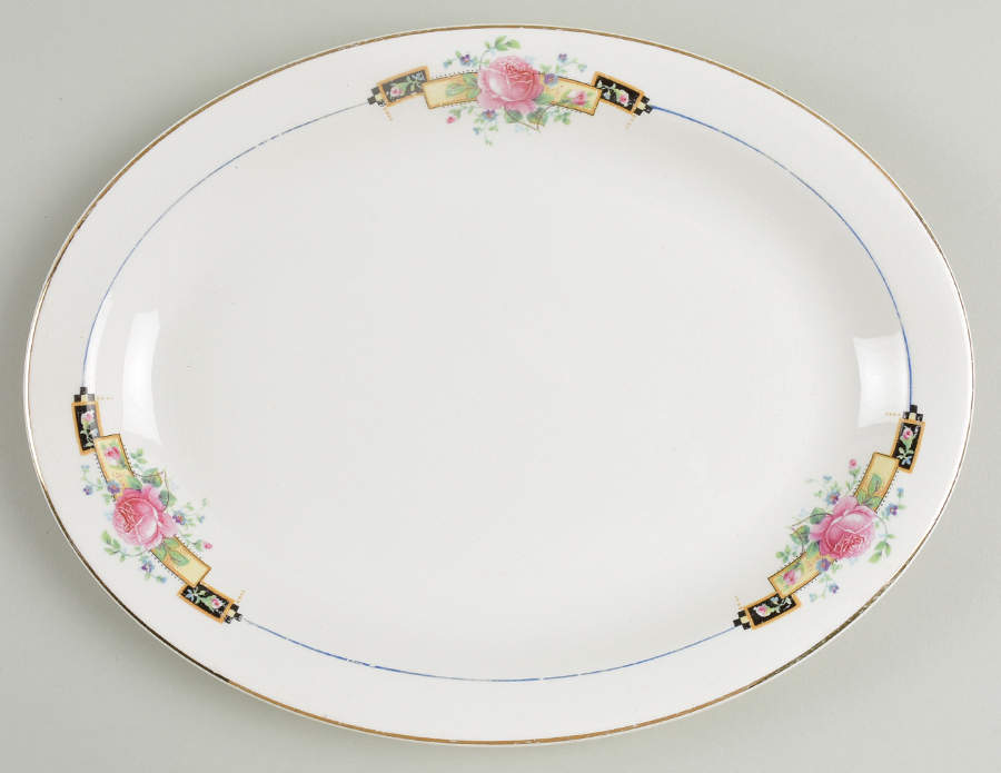 66502 11" Oval Serving Platter by WS George-1