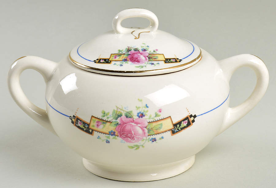 66502 Sugar Bowl & Lid by WS George-1