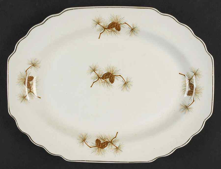 58806-4C 11" Oval Serving Platter by WS George-1