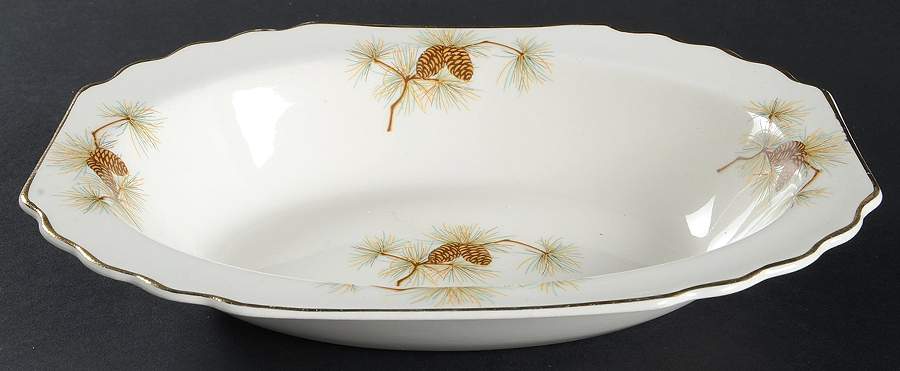 58806-4C 9" Oval Vegetable Bowl by WS George-1