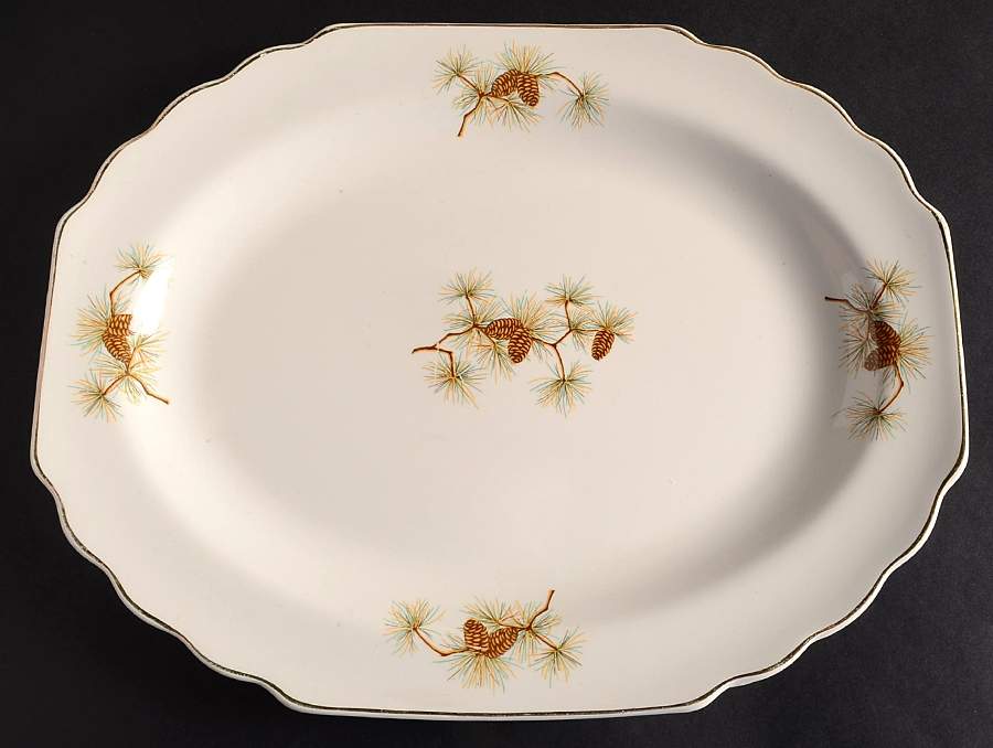58806-4C 13" Oval Serving Platter by WS George-1
