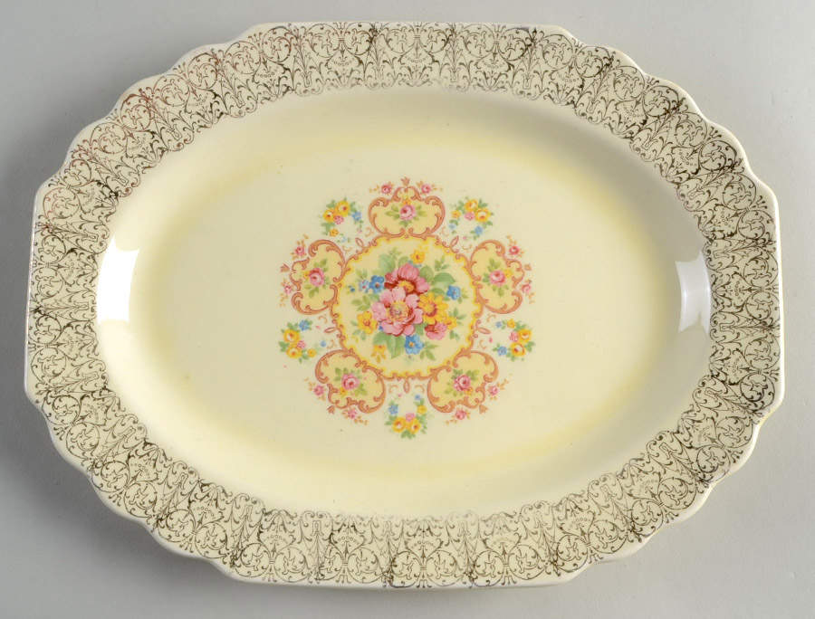 5S9125 11" Oval Serving Platter by WS George-1