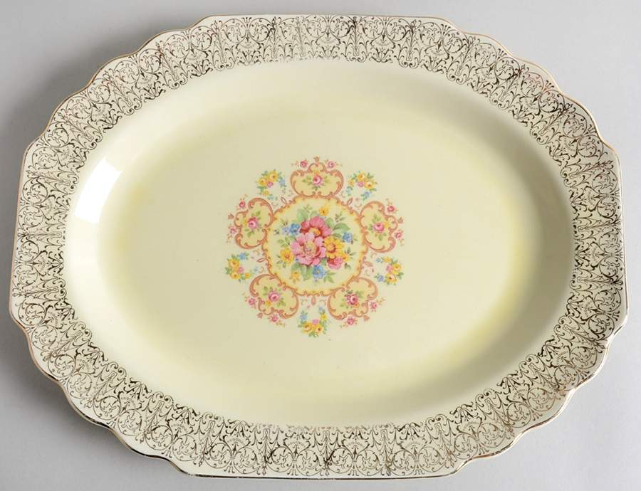5S9125 13" Oval Serving Platter by WS George-1